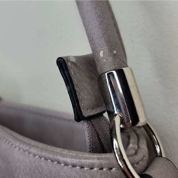 Grey Square Tassle Flap Closure Shoulder Bag - Picture 8 of 9